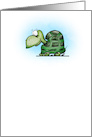 Turtle Cartoon Blank card