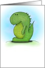 Dinosaur A Cartoon Blank card