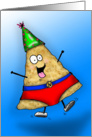 Super Nacho Man Cartoon Happy Birthday card