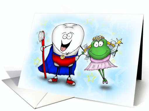 Super Tooth and Froggy Fairy No More Braces card (1294618)