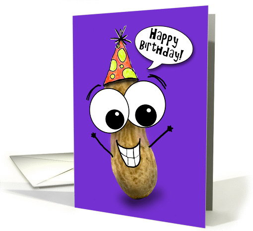Happy Birthday Googly Eyed Peanut card (1356458)