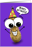 Happy Birthday Googly Eyed Peanut card