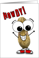 Silly Howdy Googly Eyed Peanut Hi Card