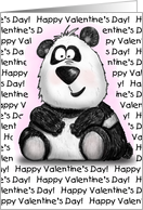 Think You’re Beary Special Cute Cartoon Panda Valentine card