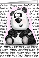 Valentine Wedding Proposal Can’t Bear to be Without You Cartoon Panda card