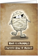 Happy Halloween Joking Mummy card