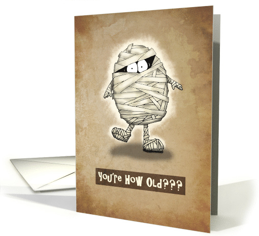 Well Preserved Old Cartoon Mummy Birthday card (1485726)