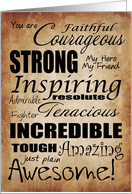 Feel better soon encouraging words design card