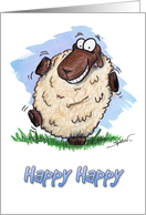 Happy Birthday Dancing Sheep Card