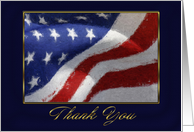 Thank You Patriotic, American Flag card