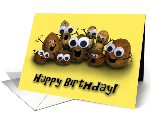 Bunch of Nuts Birthday Card Horizontal card (896409)