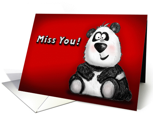 Miss You Panda card (899755)