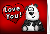 Love You Panda Card