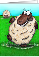 Dancing Sheep Birthday Card