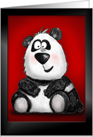 Cute Cartoon Panda Love You Card