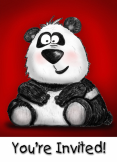 Cute Cartoon Panda...