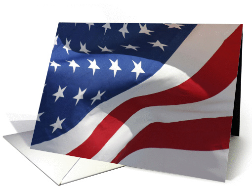 Patriotic American Flag Memorial Day card (906124)