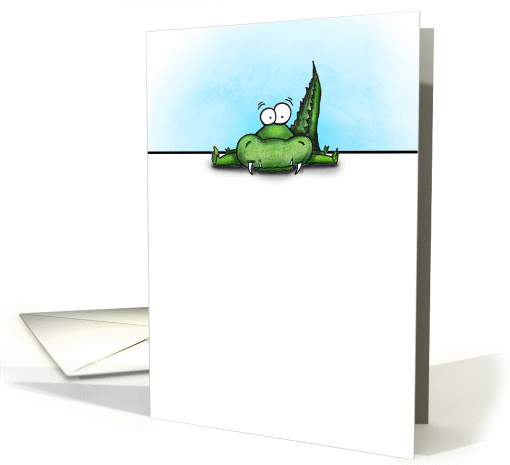 Cartoon Alligator Get Well Soon card (912760)