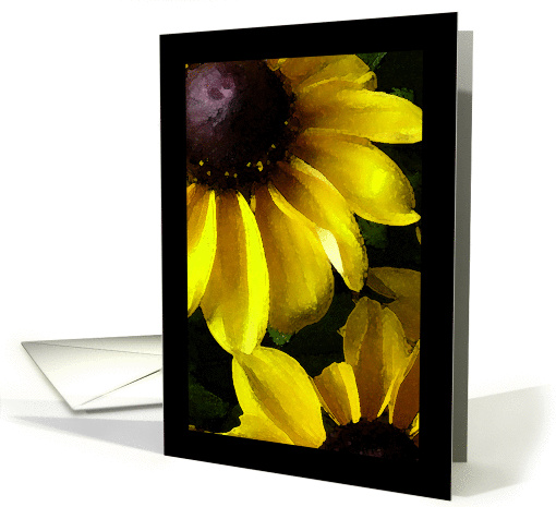 Birthday for Friend, Painted Black Eyed Susans card (915756)