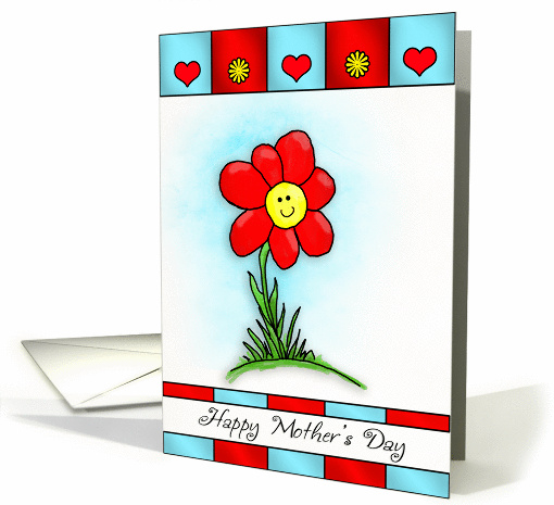 Happy Mother's Day, Nana Watercolor Cartoon Flower card (928481)