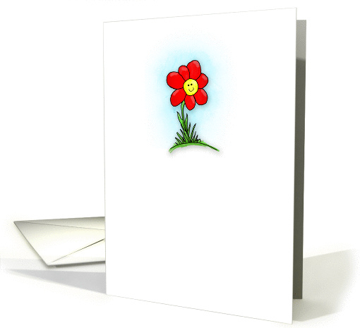Thanks for Being My Friend Watercolor Cartoon Flower card (928882)