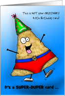 Super Nacho Man Cartoon Birthday Customize Age card