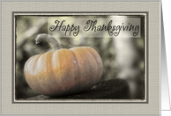 Antique Pumpkin Happy Thanksgiving Card