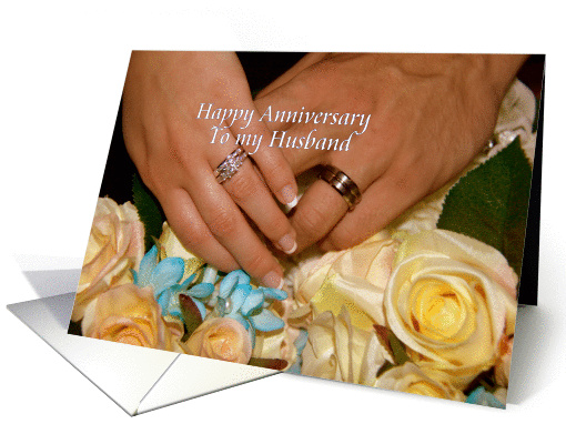 Happy Wedding Anniversary Husband card (880068)
