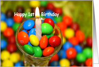 Happy 1st Sweet Birthday card
