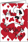 Kitty cat will you be mine Valentine’s card