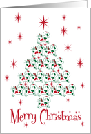 Cat Christmas Tree card
