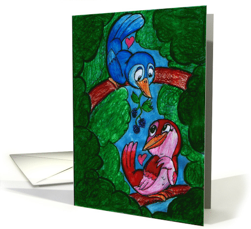 Valentine's Day - Love Birds card (889613)