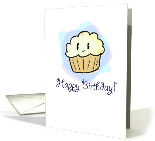 Happy Birthday! (Kawaii Cupcake) card (1071451)