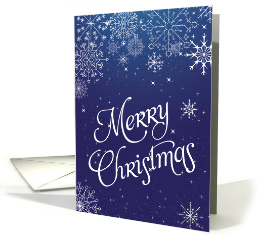Merry Christmas Snowflake Christmas card (883812)