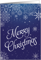 Merry Christmas Snowflake Christmas Card