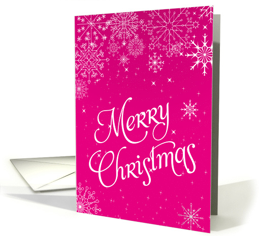 Merry Christmas Snowflake Christmas card (883814)