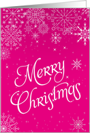 Merry Christmas Snowflake Christmas Card