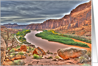 HDR Image of Moab Portal and Colorado River card