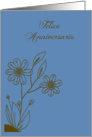 Felice Anniversario amore mia, Happy Anniversary to my wife card