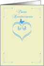 Felice Anniversario amore mia, Happy Anniversary to my wife card