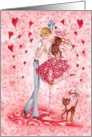 Valentine’s Day Be my Valentine? Girl and Boy in love card