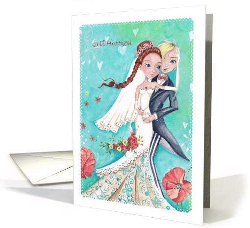 Just Married - Wedding Couple card (1016223)