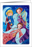Merry Christmas - Angels music card