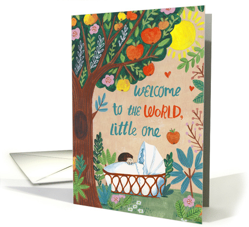 New Baby Congratulations Gender Neutral Welcome to the World card