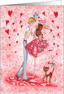 Valentine’s Day Be my Valentine? Girl and Boy in love card