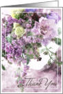 Floral Bouquet Watercolor Thank You Card
