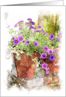 Petunia Watercolor Card