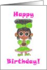 Birthday Card for African-American Girls card