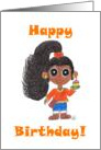 Birthday Card for African-American Teen Girl card