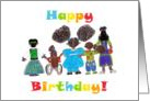 Birthday Card for African-American Best Girl Friends card